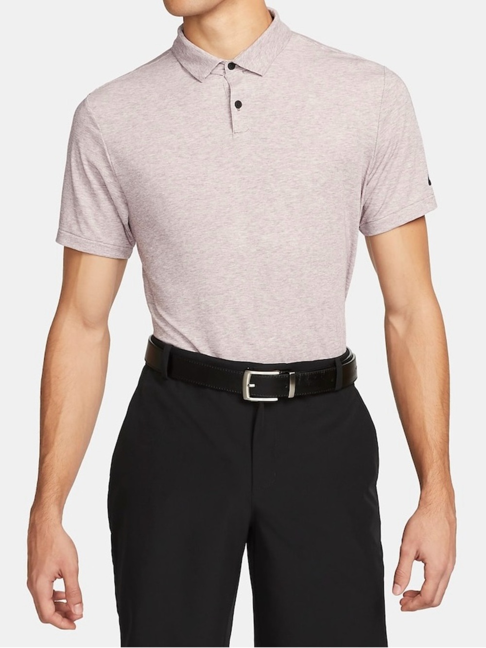 Nike Dri-FIT Tour Men's Heathered Golf Polo FJ1643-291 Plum Eclipse Size XL